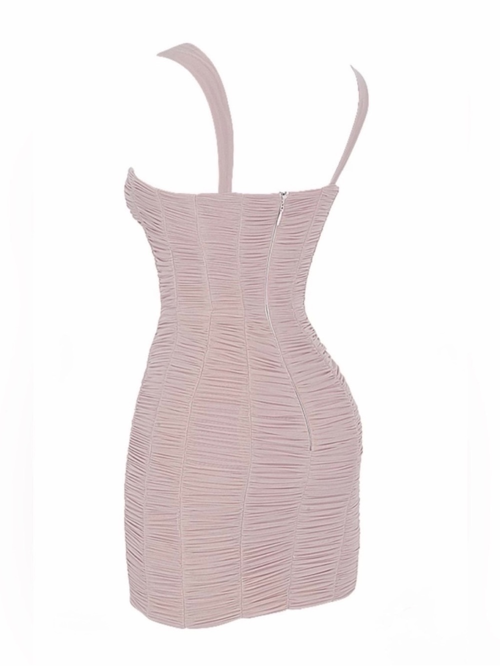 🇺🇸Firm Price🇺🇸House of CB CATE Crystal Ruched Mesh Mini Dress - Picture 11 of 16